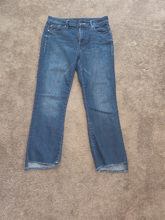 MOTHER Denim - MOTHER The Insider Crop Step Fray In Royal Treatment Size 28